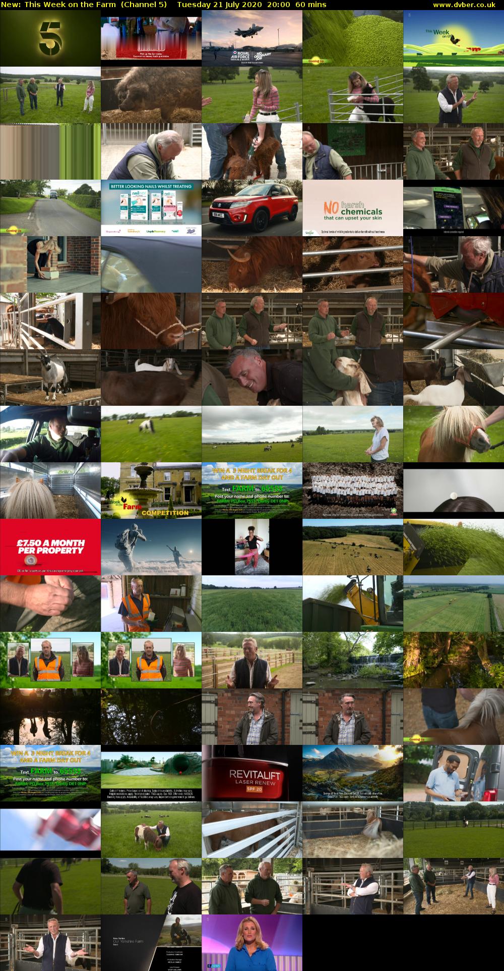 This Week on the Farm (Channel 5) Tuesday 21 July 2020 20:00 - 21:00
