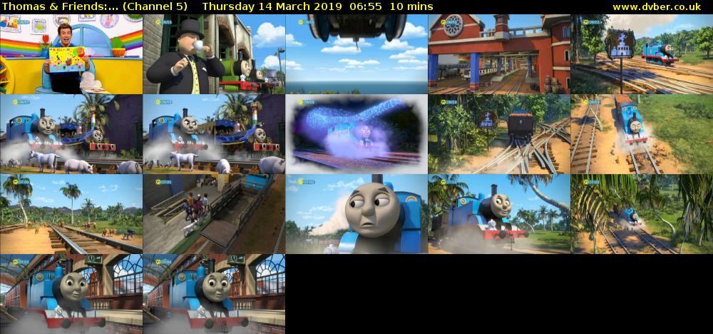 Thomas & Friends:... (Channel 5) Thursday 14 March 2019 06:55 - 07:05