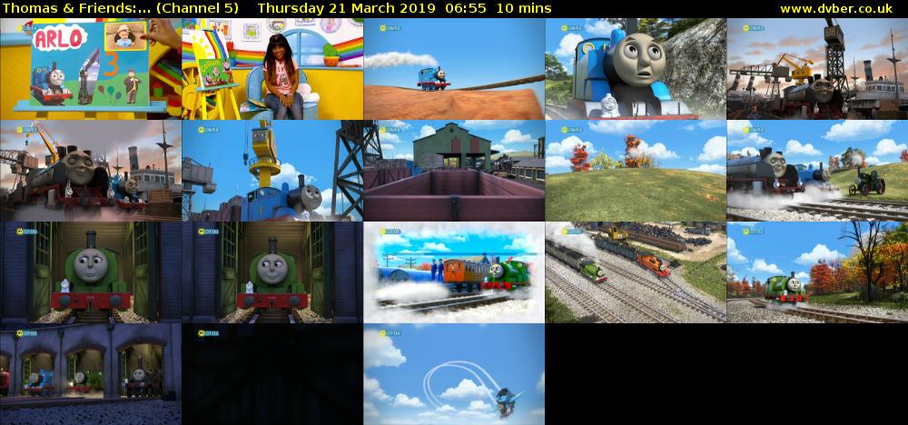 Thomas & Friends:... (Channel 5) Thursday 21 March 2019 06:55 - 07:05