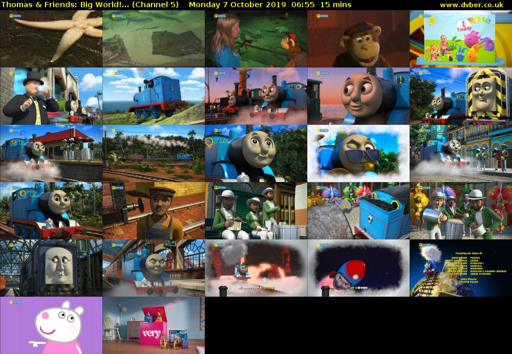 Thomas & Friends: Big World!... (Channel 5) Monday 7 October 2019 06:55 - 07:10