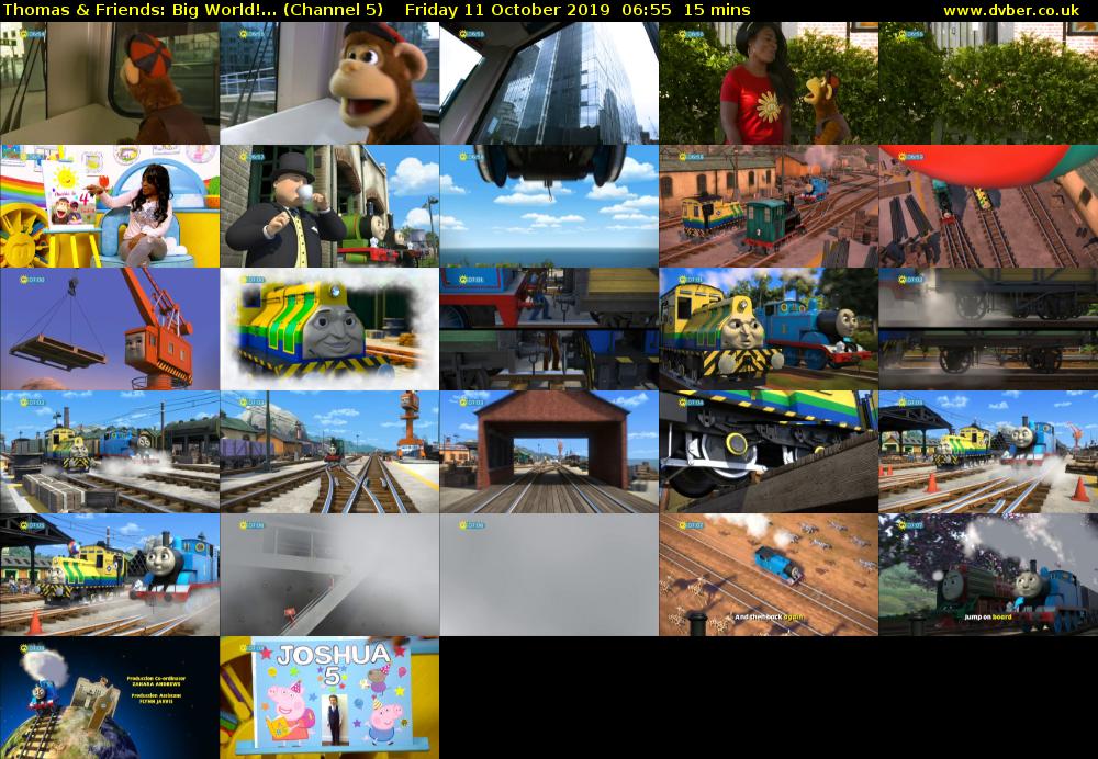 Thomas & Friends: Big World!... (Channel 5) Friday 11 October 2019 06:55 - 07:10