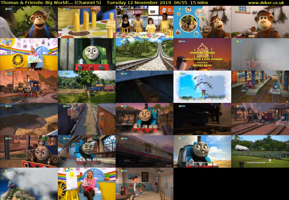Thomas & Friends: Big World!... (Channel 5) Tuesday 12 November 2019 06:55 - 07:10