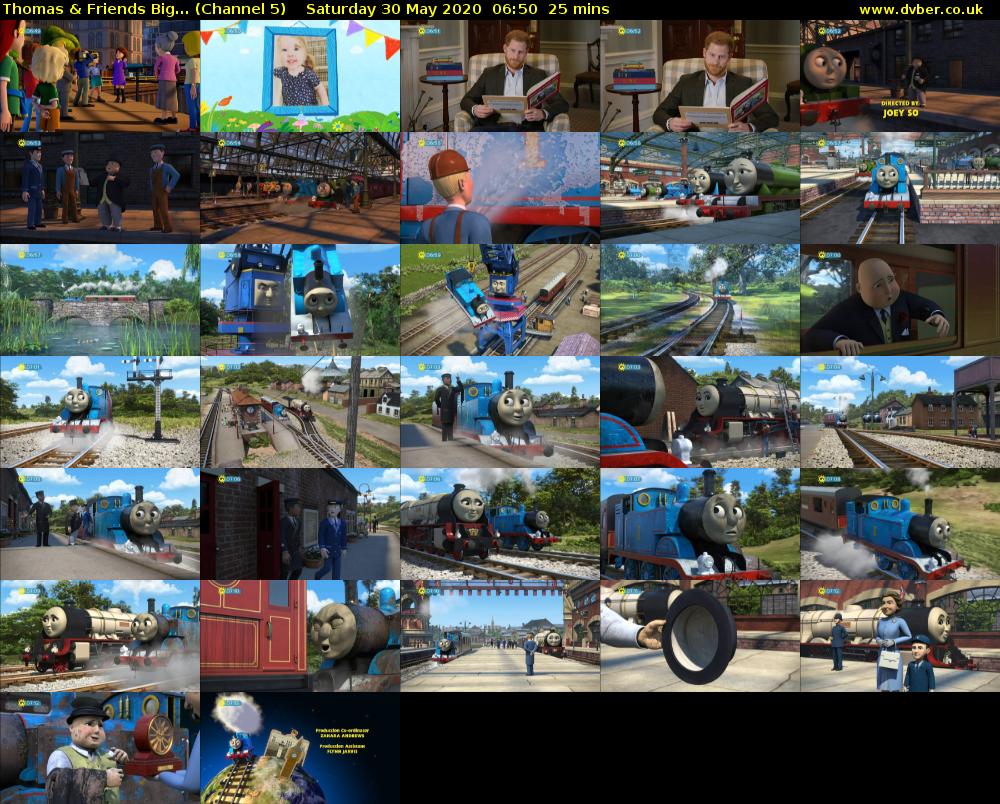 Thomas & Friends Big... (Channel 5) Saturday 30 May 2020 06:50 - 07:15