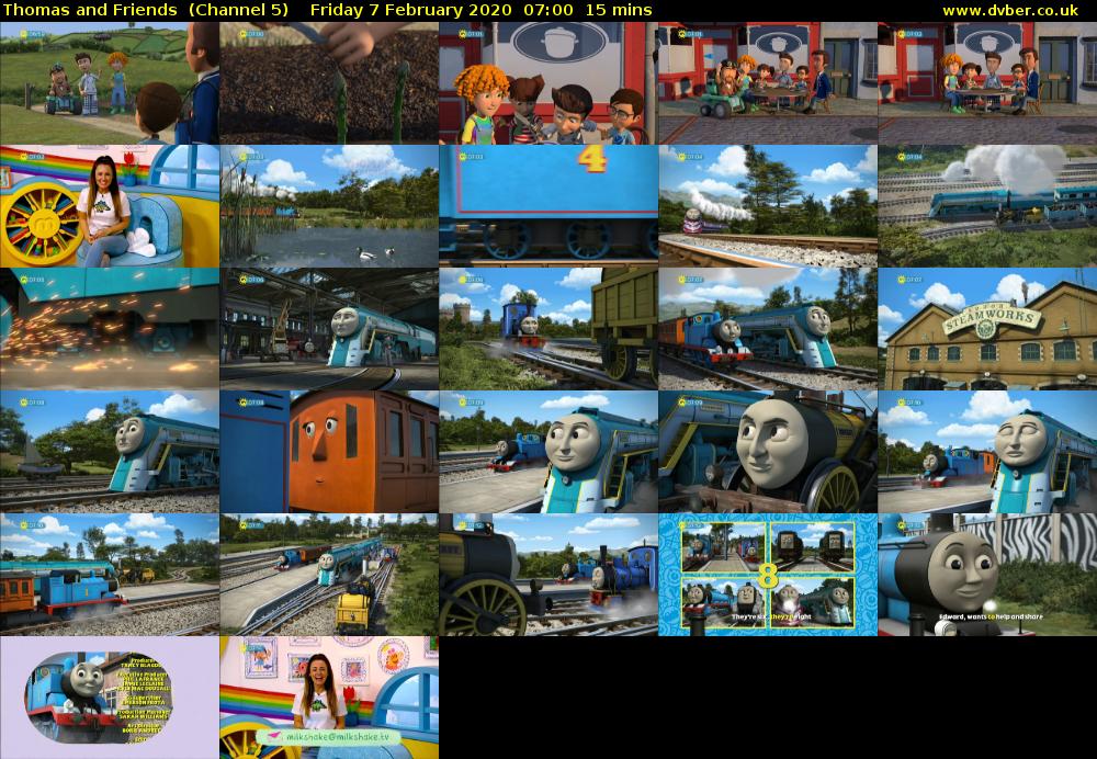 Thomas and Friends  (Channel 5) Friday 7 February 2020 07:00 - 07:15