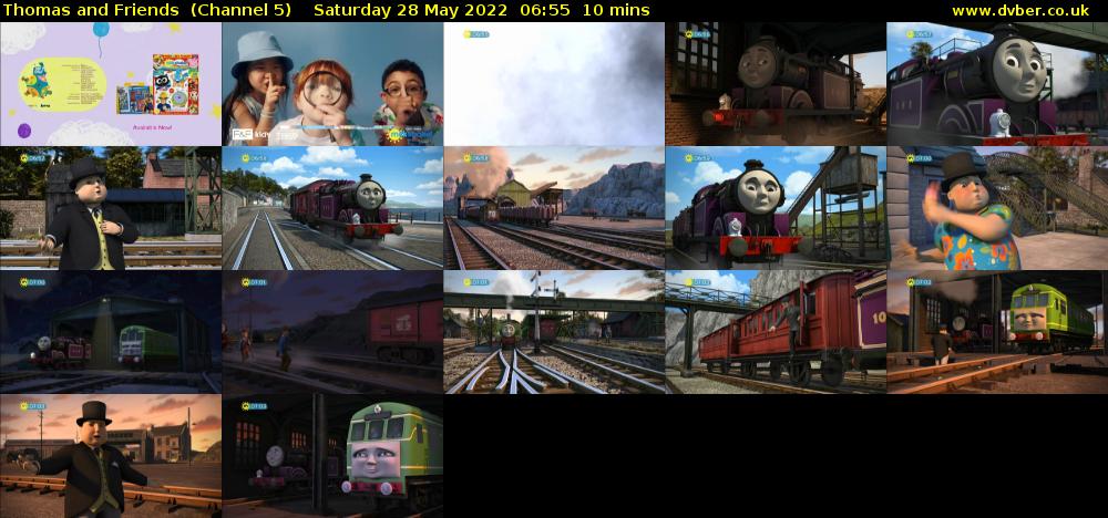 Thomas and Friends  (Channel 5) Saturday 28 May 2022 06:55 - 07:05