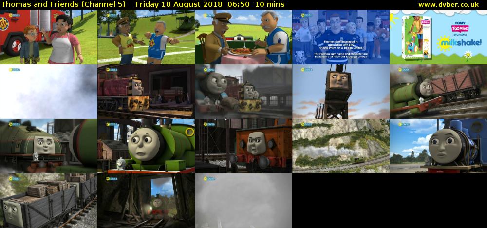 Thomas and Friends (Channel 5) Friday 10 August 2018 06:50 - 07:00