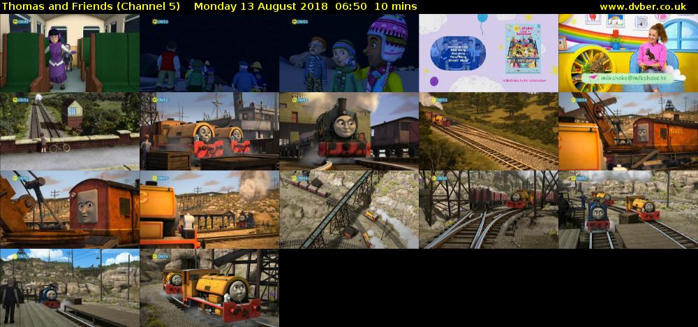 Thomas and Friends (Channel 5) Monday 13 August 2018 06:50 - 07:00