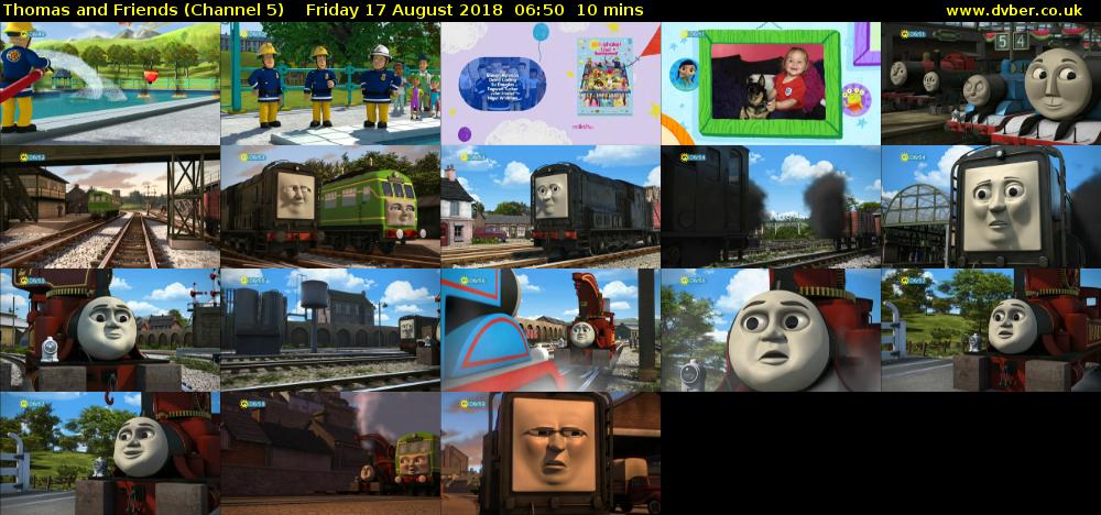 Thomas and Friends (Channel 5) Friday 17 August 2018 06:50 - 07:00