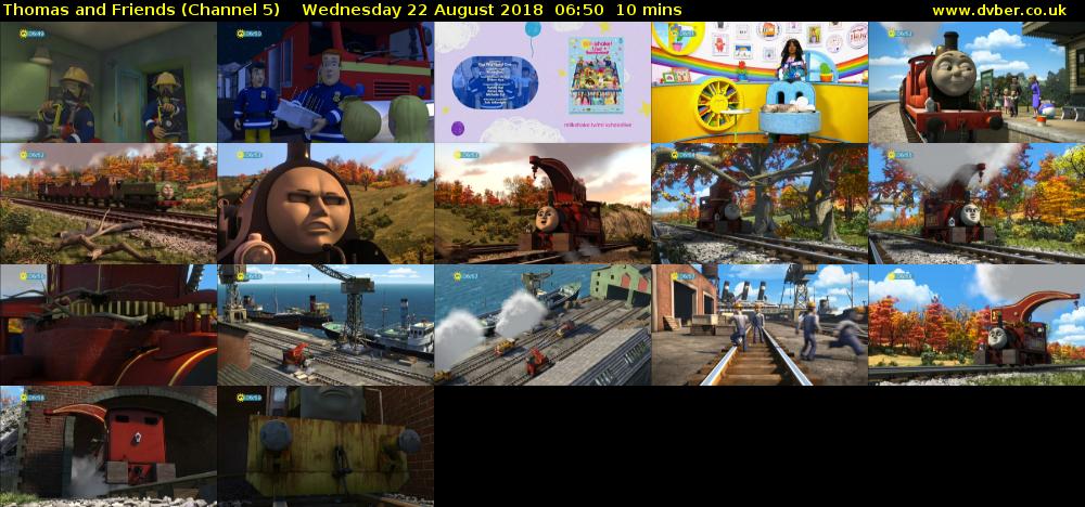 Thomas and Friends (Channel 5) Wednesday 22 August 2018 06:50 - 07:00
