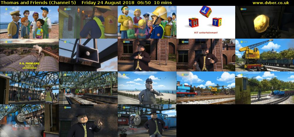 Thomas and Friends (Channel 5) Friday 24 August 2018 06:50 - 07:00