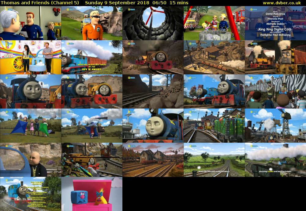 Thomas and Friends (Channel 5) Sunday 9 September 2018 06:50 - 07:05