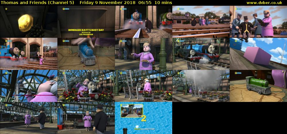 Thomas and Friends (Channel 5) Friday 9 November 2018 06:55 - 07:05
