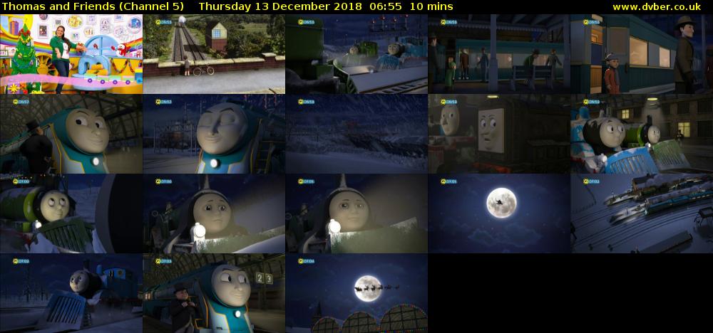 Thomas and Friends (Channel 5) Thursday 13 December 2018 06:55 - 07:05