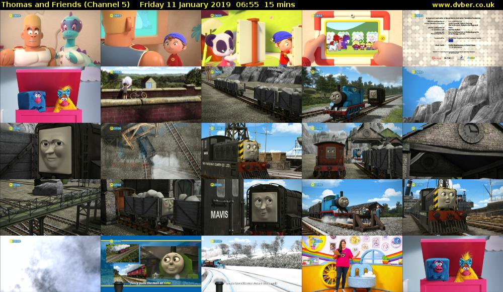 Thomas and Friends (Channel 5) Friday 11 January 2019 06:55 - 07:10