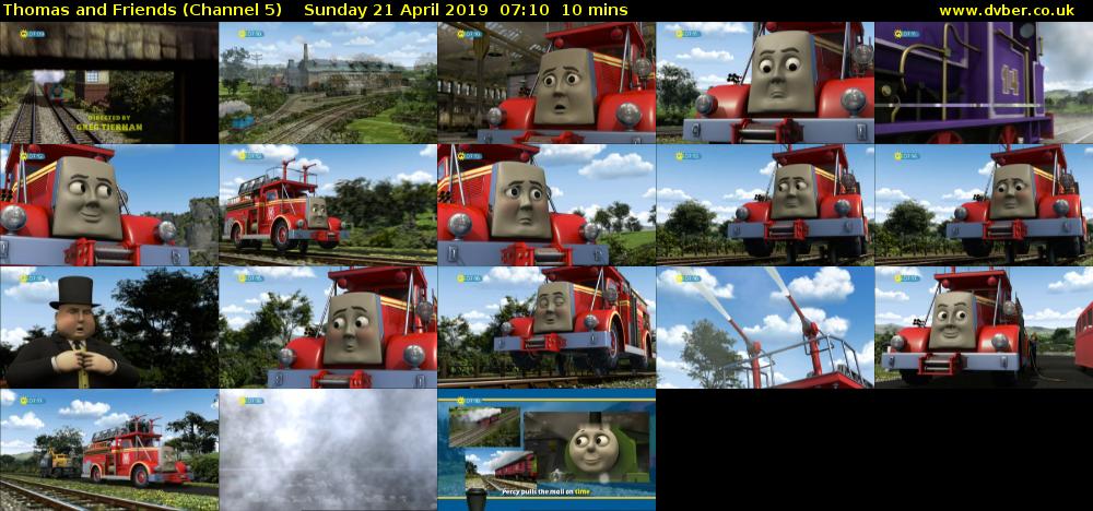Thomas and Friends (Channel 5) Sunday 21 April 2019 07:10 - 07:20