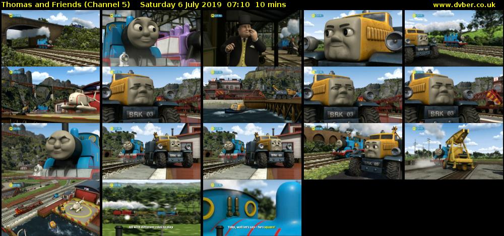 Thomas and Friends (Channel 5) Saturday 6 July 2019 07:10 - 07:20