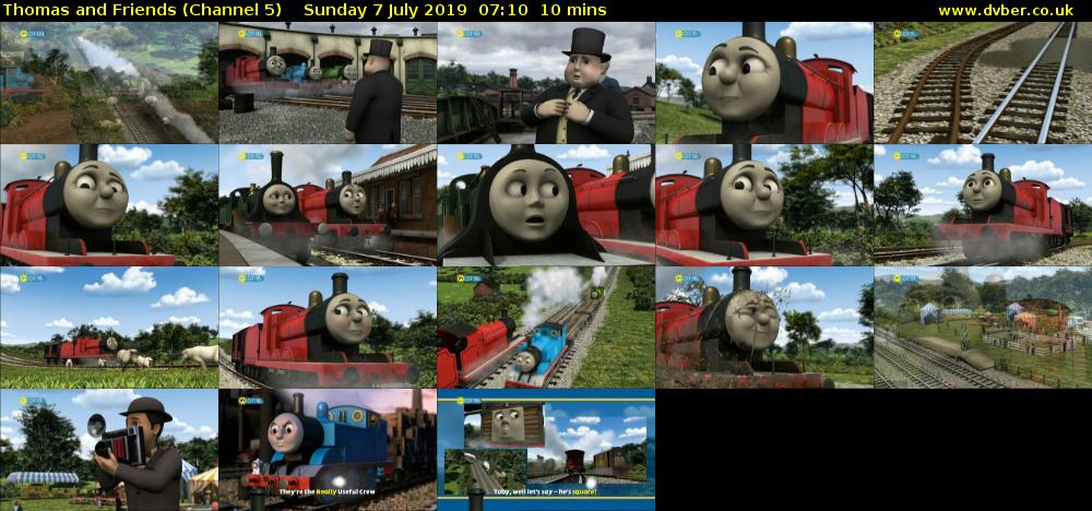 Thomas and Friends (Channel 5) Sunday 7 July 2019 07:10 - 07:20