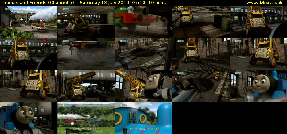 Thomas and Friends (Channel 5) Saturday 13 July 2019 07:10 - 07:20