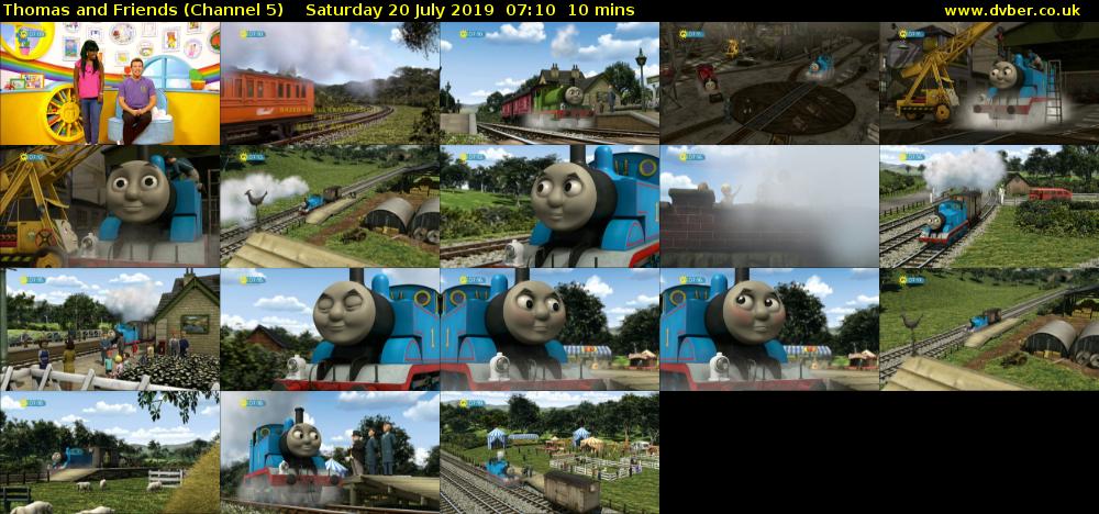 Thomas and Friends (Channel 5) Saturday 20 July 2019 07:10 - 07:20