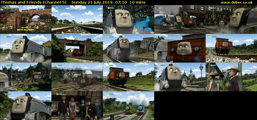 Thomas and Friends (Channel 5) Sunday 21 July 2019 07:10 - 07:20