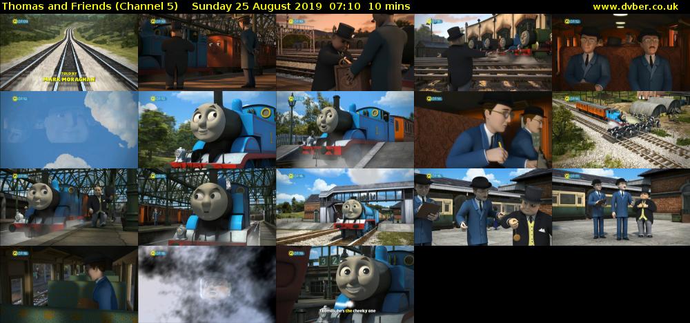 Thomas and Friends (Channel 5) Sunday 25 August 2019 07:10 - 07:20