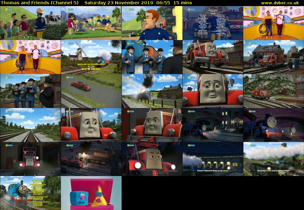 Thomas and Friends (Channel 5) Saturday 23 November 2019 06:55 - 07:10