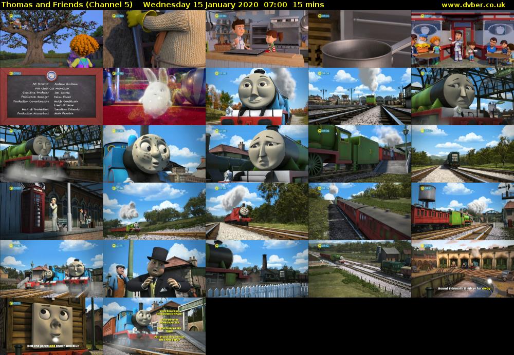 Thomas and Friends (Channel 5) Wednesday 15 January 2020 07:00 - 07:15