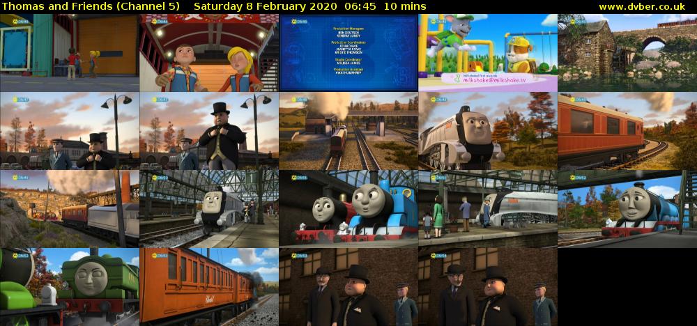 Thomas and Friends (Channel 5) Saturday 8 February 2020 06:45 - 06:55