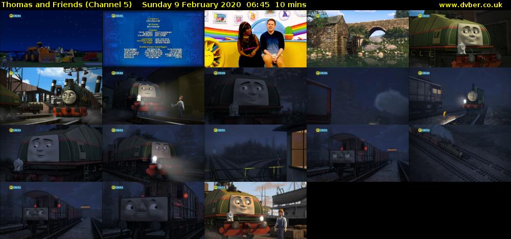 Thomas and Friends (Channel 5) Sunday 9 February 2020 06:45 - 06:55