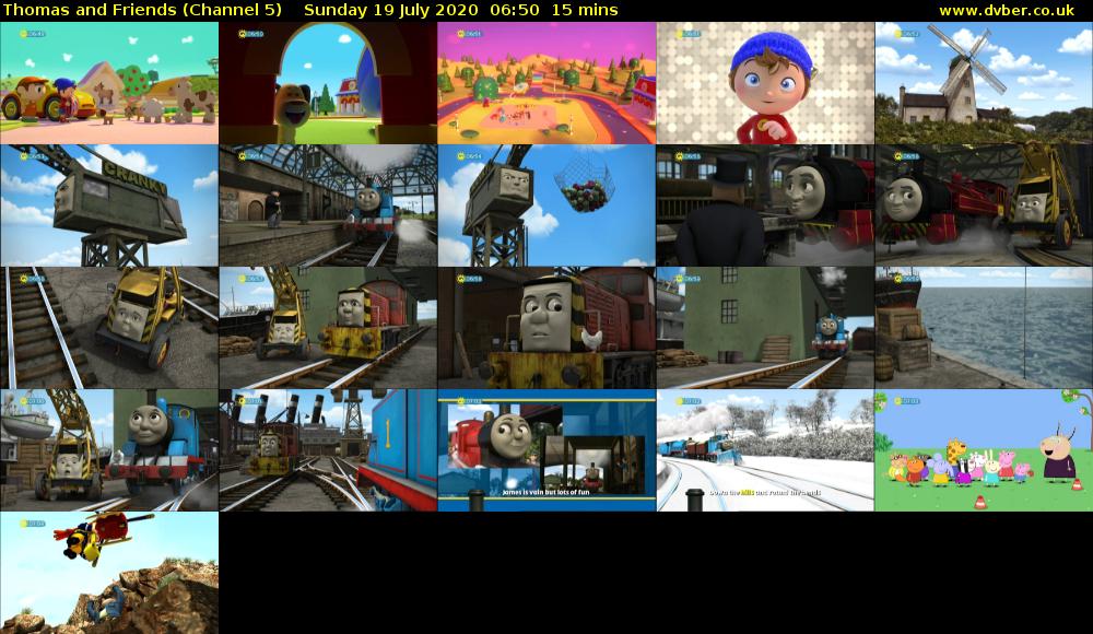 Thomas and Friends (Channel 5) Sunday 19 July 2020 06:50 - 07:05
