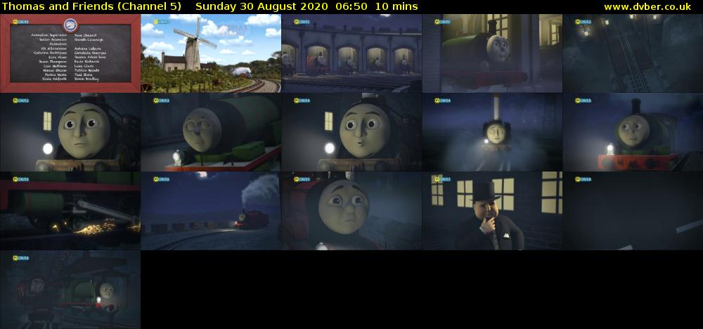 Thomas and Friends (Channel 5) Sunday 30 August 2020 06:50 - 07:00