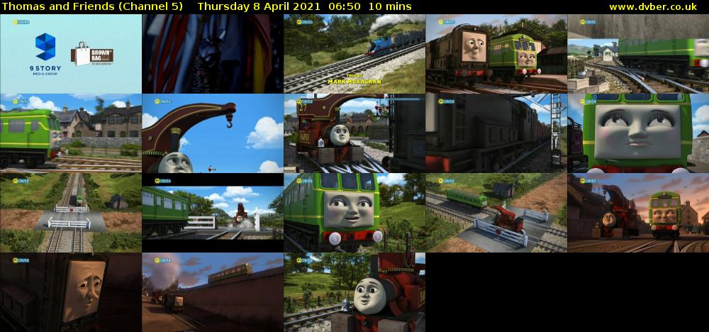 Thomas and Friends (Channel 5) Thursday 8 April 2021 06:50 - 07:00