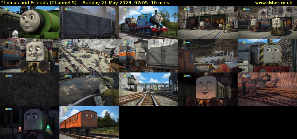 Thomas and Friends (Channel 5) Sunday 21 May 2023 07:05 - 07:15