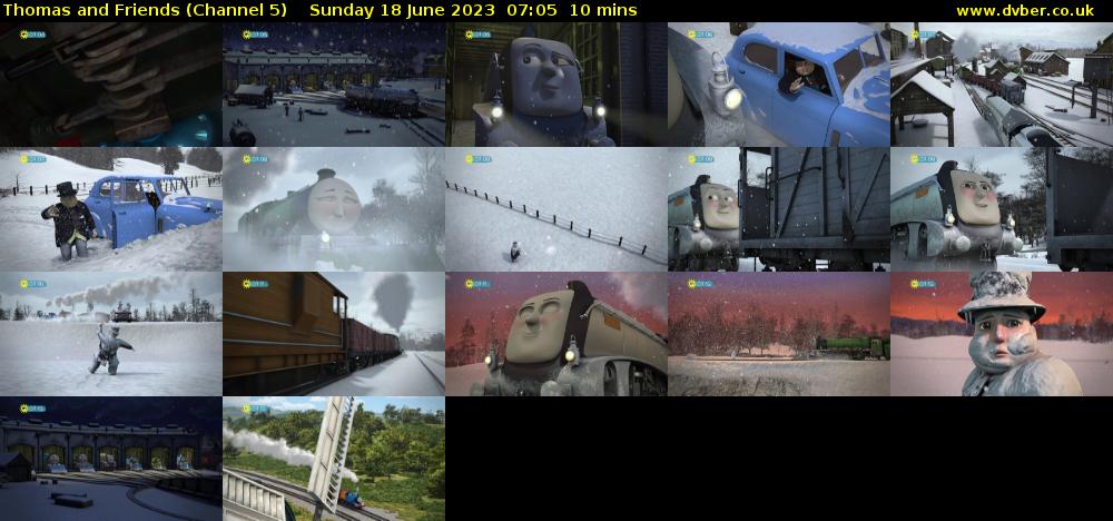 Thomas and Friends (Channel 5) Sunday 18 June 2023 07:05 - 07:15