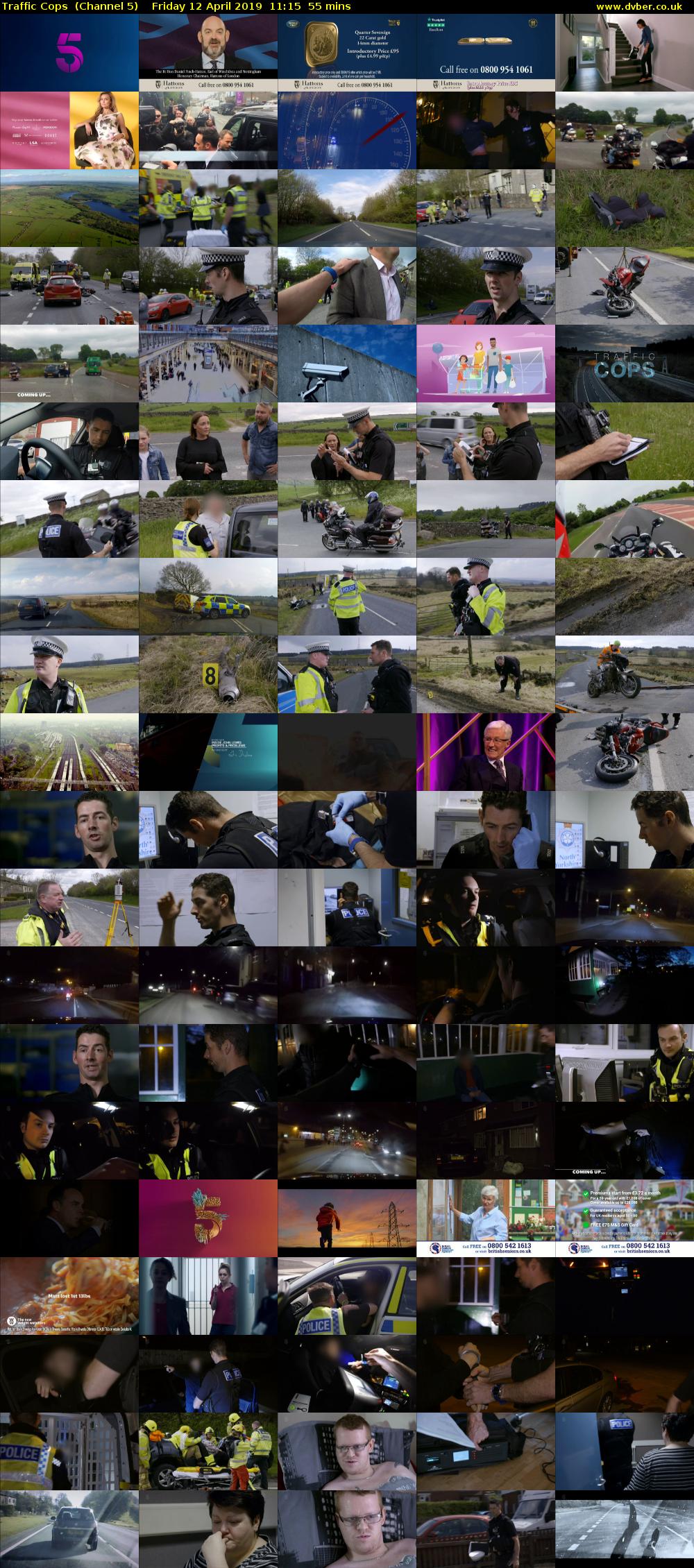 Traffic Cops  (Channel 5) Friday 12 April 2019 11:15 - 12:10