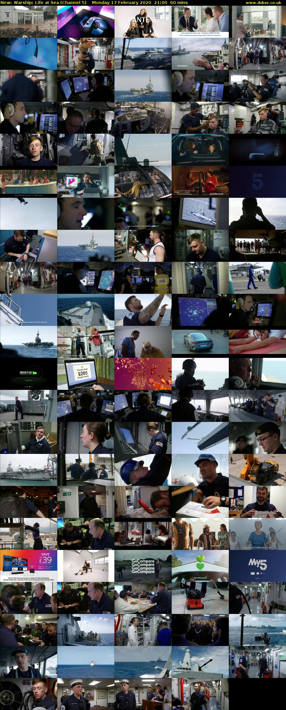 Warship: Life at Sea (Channel 5) Monday 17 February 2020 21:00 - 22:00