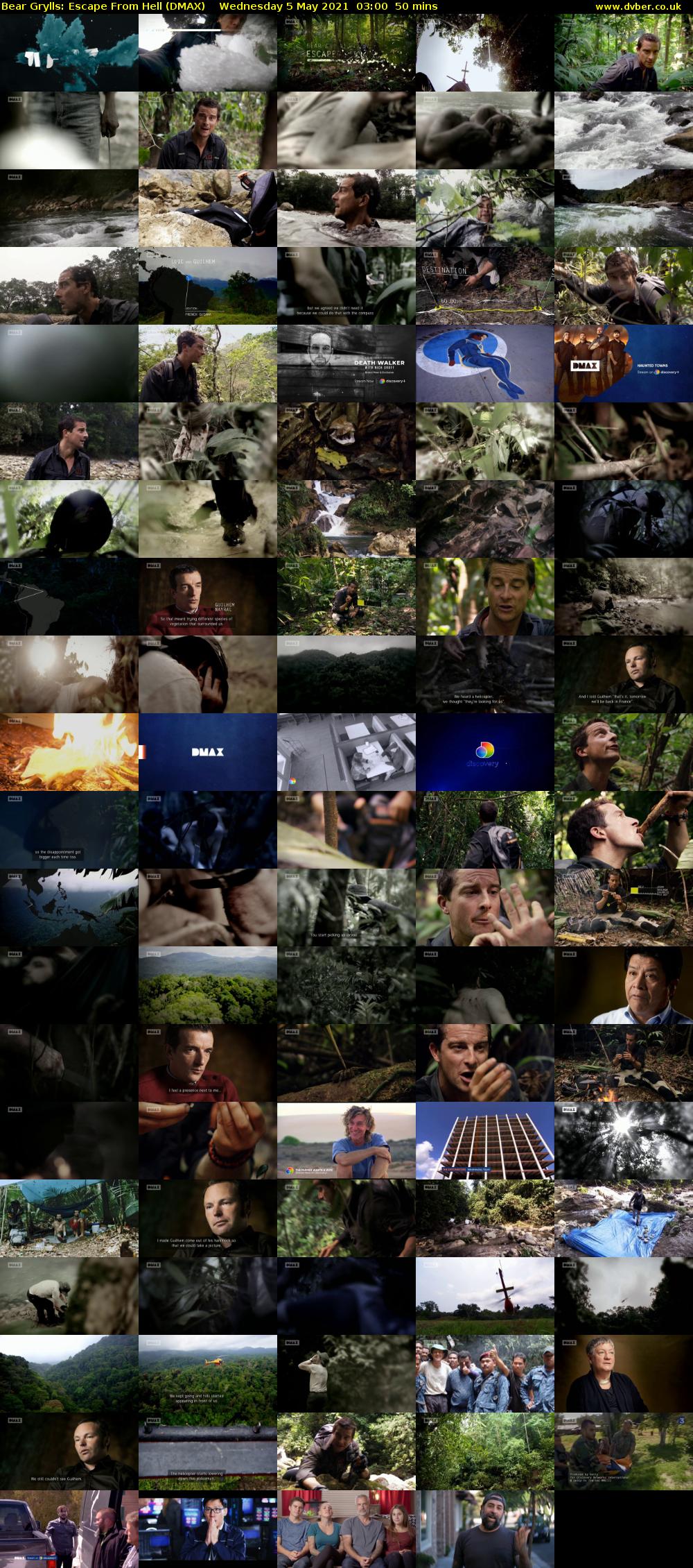 Bear Grylls: Escape From Hell (DMAX) Wednesday 5 May 2021 03:00 - 03:50