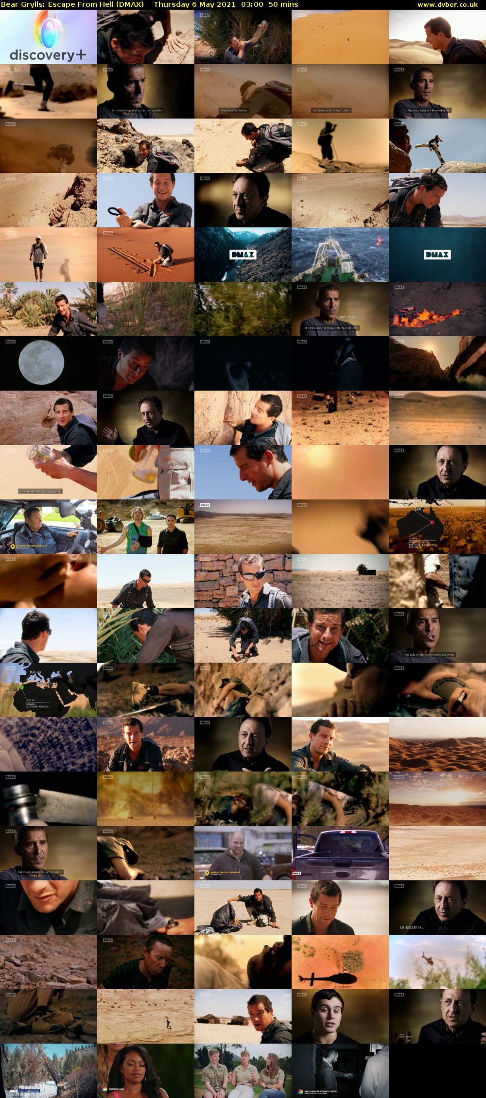Bear Grylls: Escape From Hell (DMAX) Thursday 6 May 2021 03:00 - 03:50