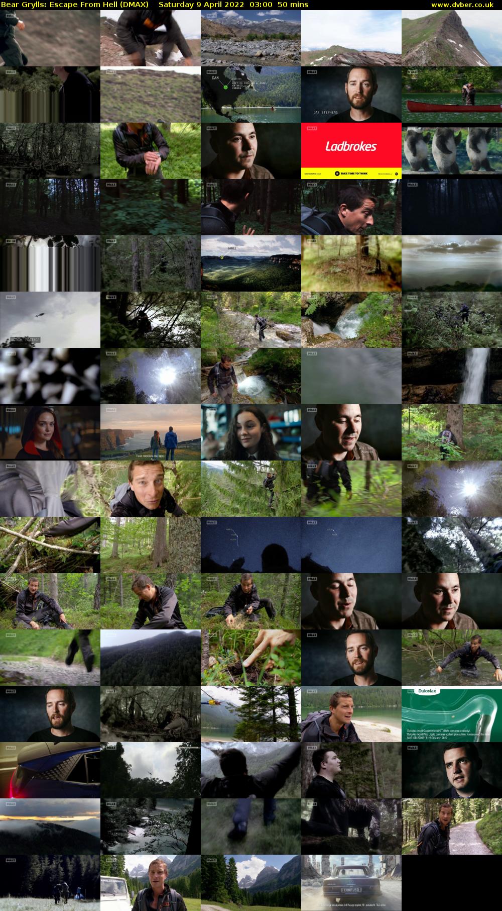 Bear Grylls: Escape From Hell (DMAX) Saturday 9 April 2022 03:00 - 03:50