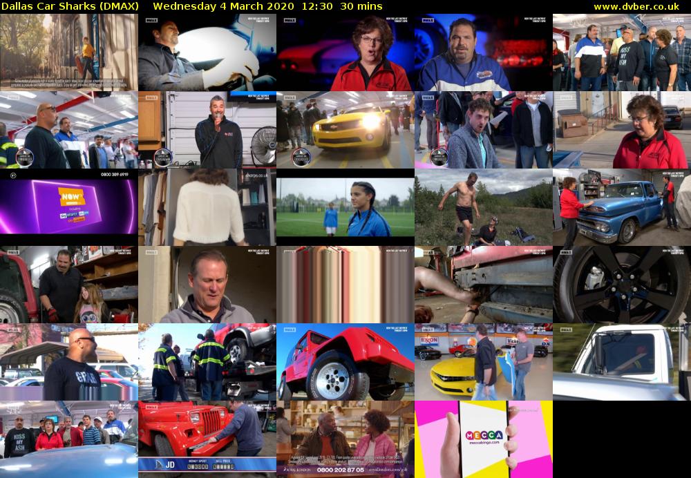 Dallas Car Sharks (DMAX) Wednesday 4 March 2020 12:30 - 13:00
