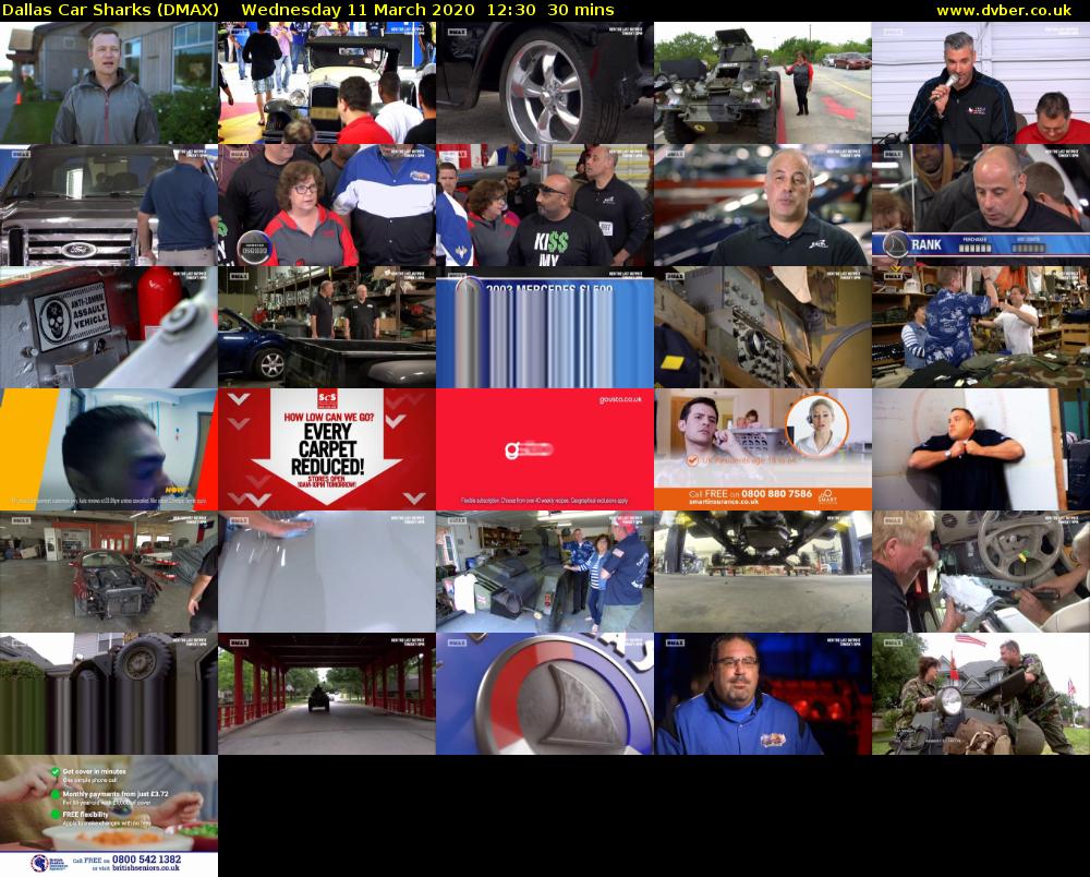 Dallas Car Sharks (DMAX) Wednesday 11 March 2020 12:30 - 13:00