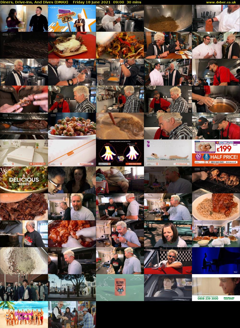 Diners, Drive-Ins, And Dives (DMAX) Friday 18 June 2021 09:00 - 09:30
