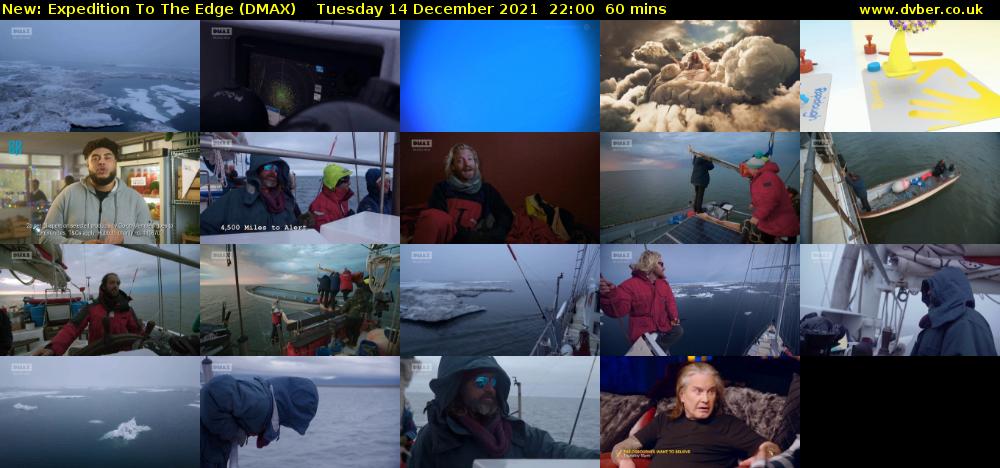 Expedition To The Edge (DMAX) Tuesday 14 December 2021 22:00 - 23:00