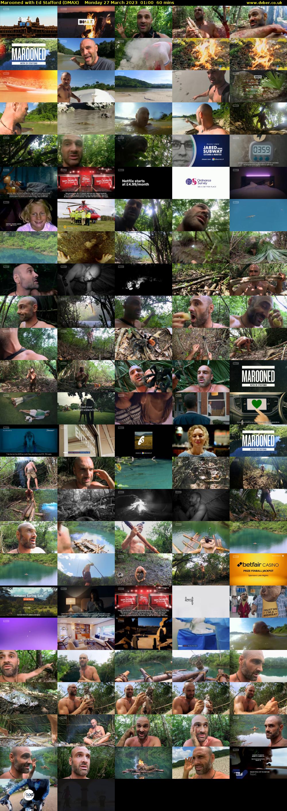 Marooned with Ed Stafford (DMAX) Monday 27 March 2023 01:00 - 02:00