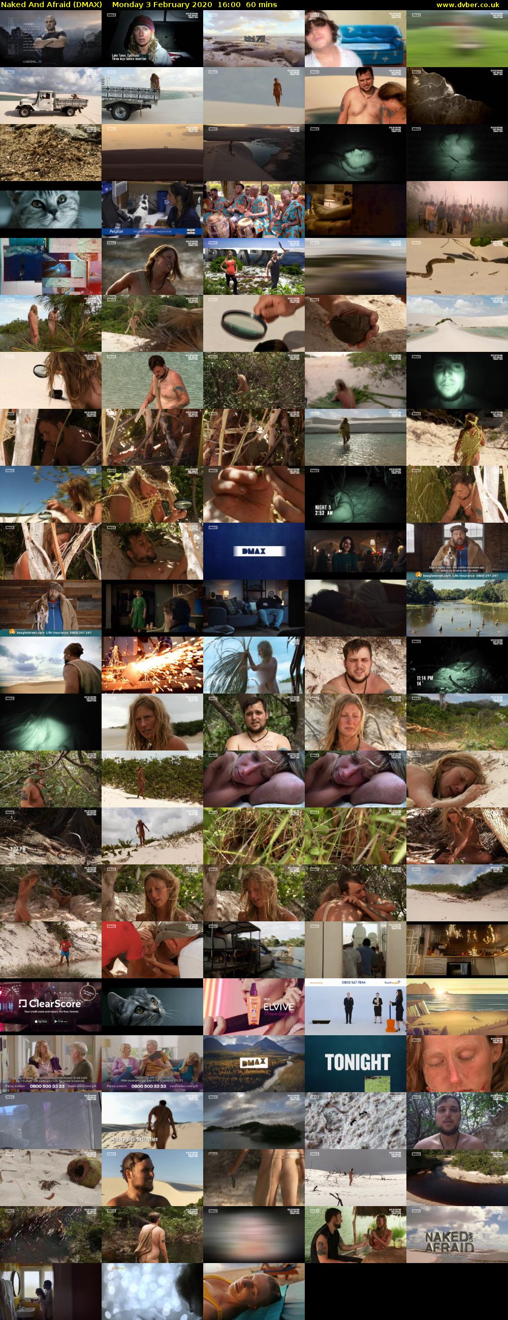 Naked And Afraid (DMAX) Monday 3 February 2020 16:00 - 17:00