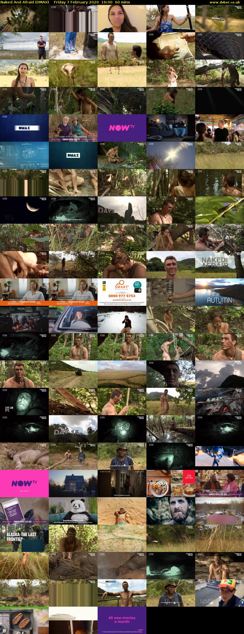 Naked And Afraid (DMAX) Friday 7 February 2020 16:00 - 17:00