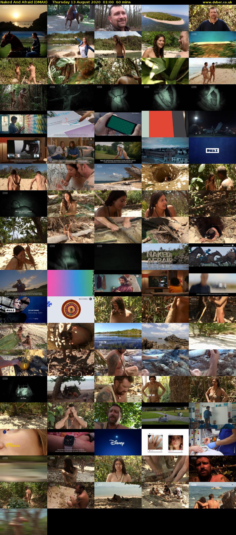 Naked And Afraid (DMAX) Thursday 13 August 2020 01:00 - 02:00