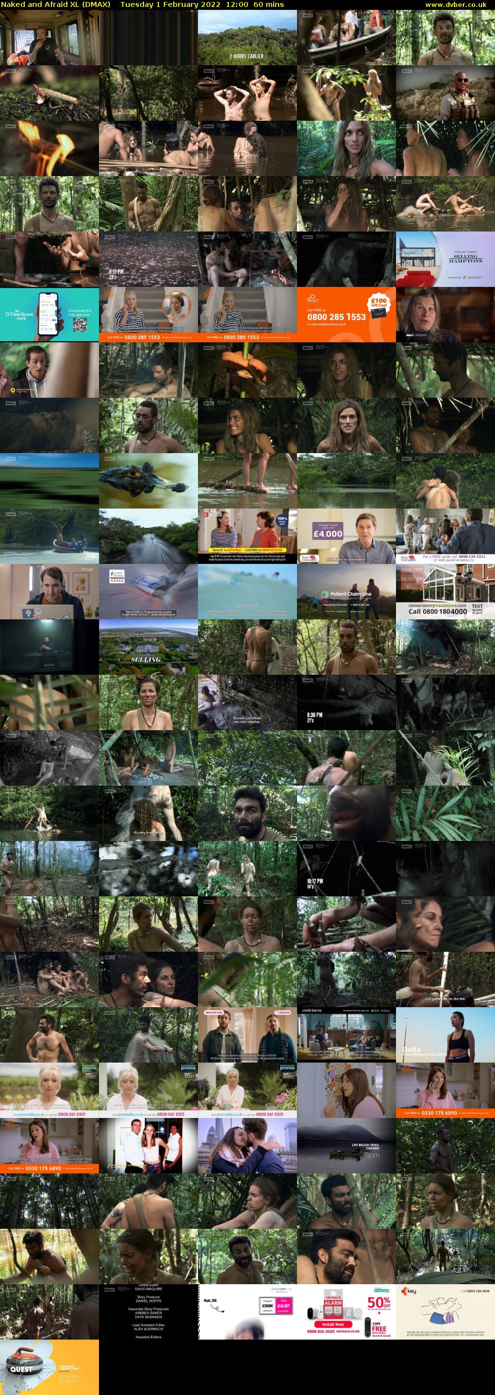 Naked and Afraid XL (DMAX) Tuesday 1 February 2022 12:00 - 13:00