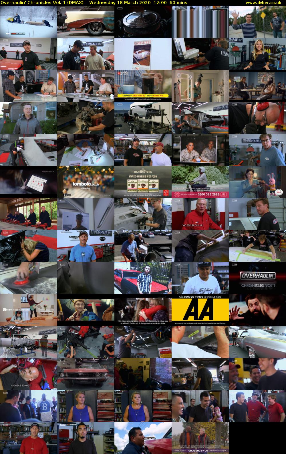 Overhaulin' Chronicles Vol. 1 (DMAX) Wednesday 18 March 2020 12:00 - 13:00