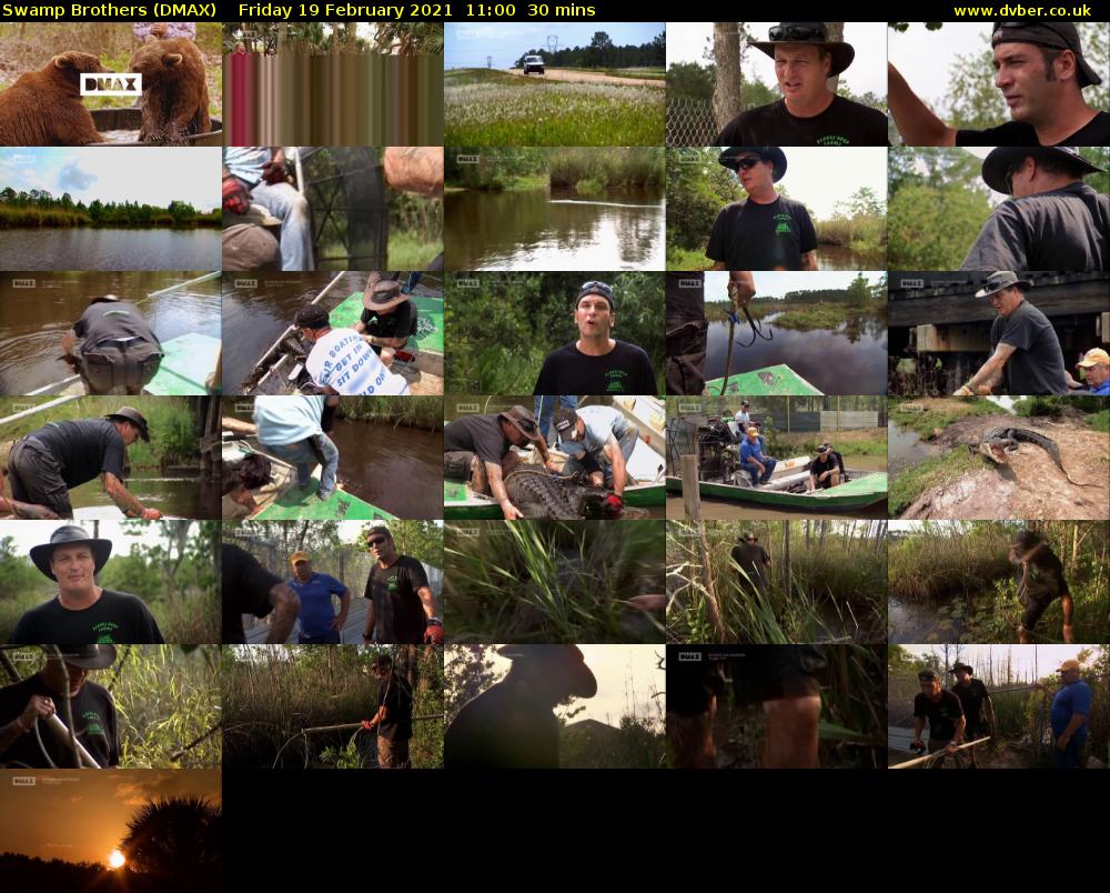 Swamp Brothers (DMAX) Friday 19 February 2021 11:00 - 11:30